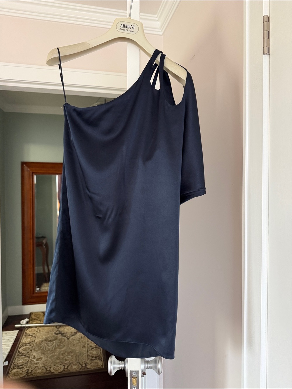 Susana Monaco Blue  Silk Blend Top mini dress size 2